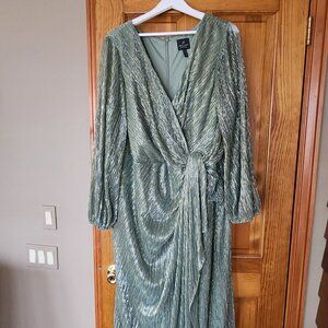 green formal dress